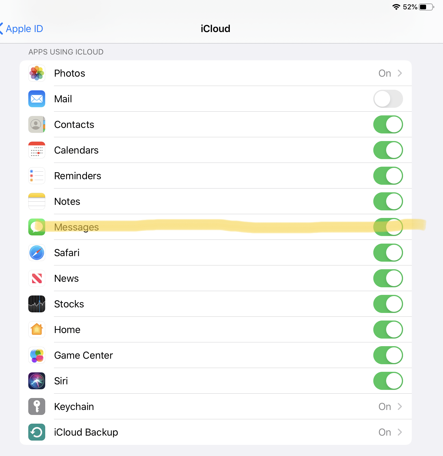 sms messages not syncing between iphone and ipad